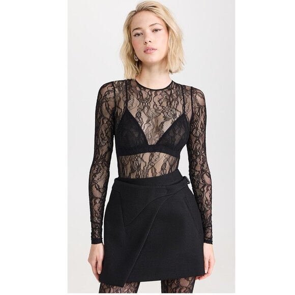 WARDROBE.NYC Lace Thong Bodysuit Sz S $350 - Picture 2 of 7